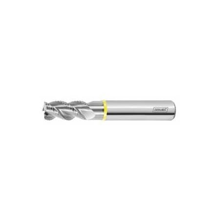Holex Solid Carbide Roughing End Mill, Uncoated, 6 mm 205260 6